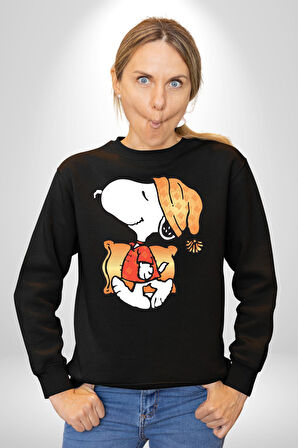 Yastık Uyku Uyku Tulumu Kadın Erkek Siyah Sweatshirt 