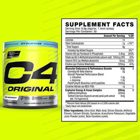 C4 Original PreWorkout Powder 30 Servis