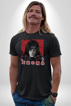 Orochimaru Anime Kadın Erkek Unisex Siyah Organik Baskılı T-Shirt Penye Yüksek Kalite