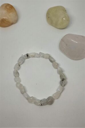 Sertifikalı Amorf Garnet Granat Lal Doğaltaş Bileklik