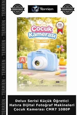 Delux Serisi Küçük Öğretici Hatıra Dijital Fotoğraf Makineleri Çocuk Kamerası CMR7 1080P