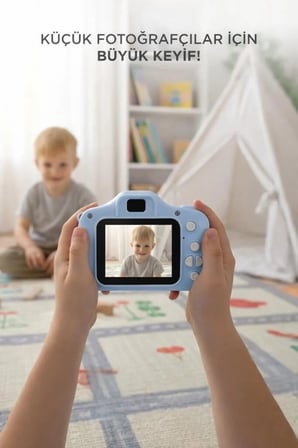 Delux Serisi Küçük Öğretici Hatıra Dijital Fotoğraf Makineleri Çocuk Kamerası CMR7 1080P