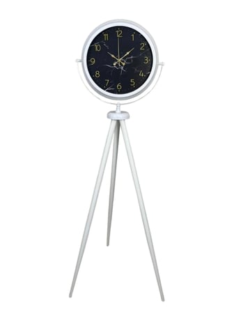 Premium Mermer Desenli Tripod Ayaklı Saat iegxx
