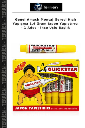 Genel Amaçlı Montaj Gereci Hızlı Yapışma 1.4 Gram Japon Yapıştırıcı - 1 Adet - İnce Uçlu Başlık