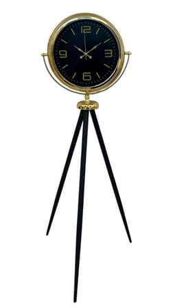 Gold Dekoratif Tasarım Tripod Ayaklı Saat iegxx