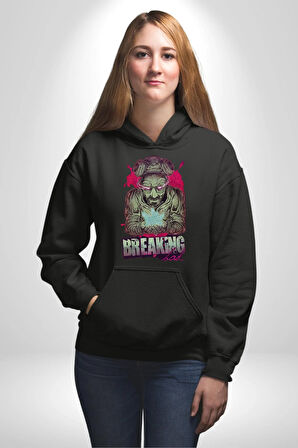 Breaking Bad Kadın Erkek  Siyah Kapüşonlu Sweatshirt Hoodie
