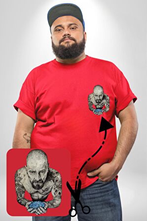 Breaking Bad Kırmızı Büyük Beden Kadın Basic Minimal Baskılı Tişört