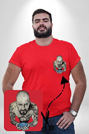 Breaking Bad Kırmızı Büyük Beden Kadın Basic Minimal Baskılı Tişört