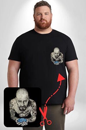 Breaking Bad Siyah Büyük Beden Kadın Basic Minimal Baskılı Tişört