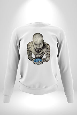 Breaking Bad Kadın Erkek Beyaz Sweatshirt 