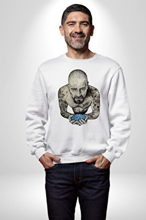 Breaking Bad Kadın Erkek Beyaz Sweatshirt 