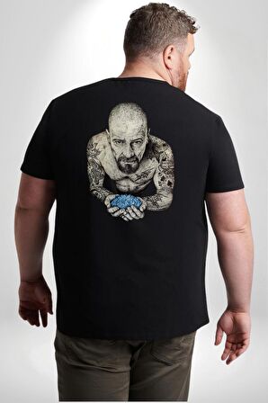 Breaking Bad Büyük Beden Siyah Tişört Kadın Erkek Ünisex Sırt Baskılı