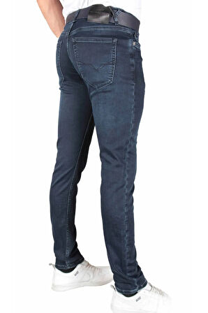 Erkek Likralı Dar Paça Örme Kot Pantolon