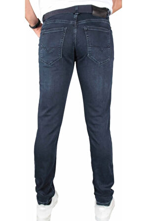 Erkek Likralı Dar Paça Örme Kot Pantolon