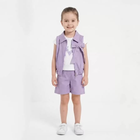 Northcity 2-5 Yaş Yelekli Tişörtlü Çocuk Takımı - Antialerjik Pamuklu ve Viskon Karışımlı Çıtçıtlı Set