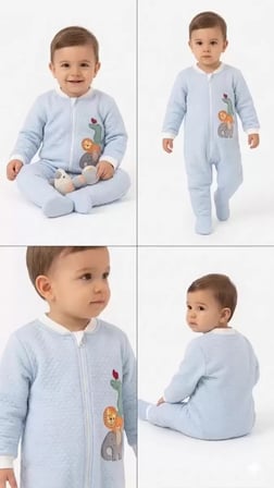 Northcity 6/48 Ay Kapitoneli Nakışlı Bebek Uyku Tulumu - Alerjik ve Güvenli Modelleri