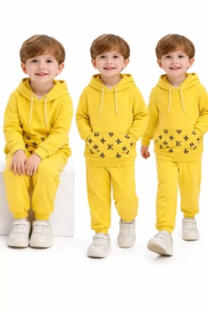 Northcity 2-5 Yaş Kapşonlu Çocuk Takımı - Antialerjik, Çıtçıtlı ve Bebek Dostu
