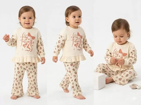 Northcity İspanyol Paça Bebek Takımı 6-24 Ay - İleri Teknoloji Pamuklu & Çıtçıtlı