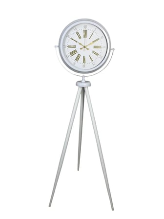 Royal White Gold Roma Rakam Tripod Ayaklı Saat iegxx