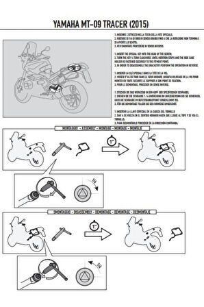 Gıvı Plxr2122 Yamaha Tracer 900 (15-17) Yan Çanta Taşıyıcı
