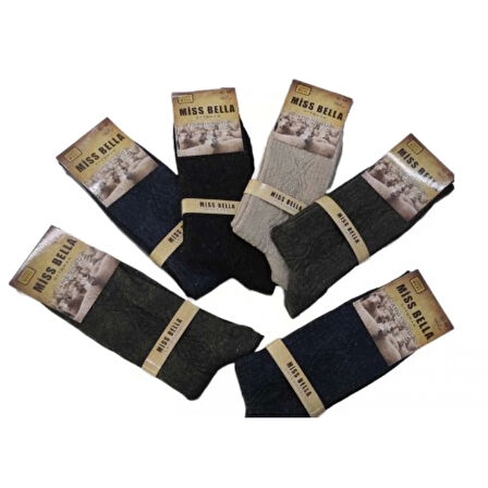 Miss Bella Lamswool Kışlık Erkek Çorap 8 Adet