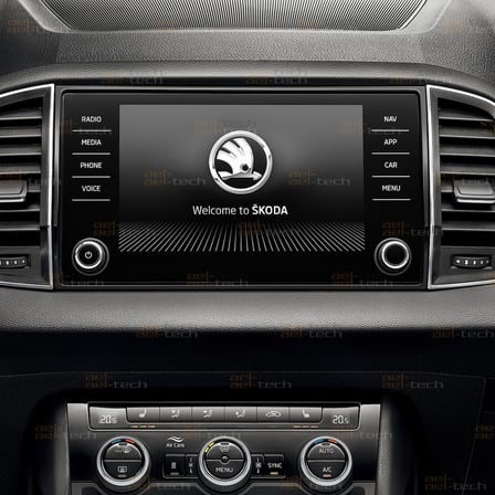 Skoda Kodiaq Uyumlu 8 Inç Navigasyon Cam Ekran Koruyucu 2018-2022