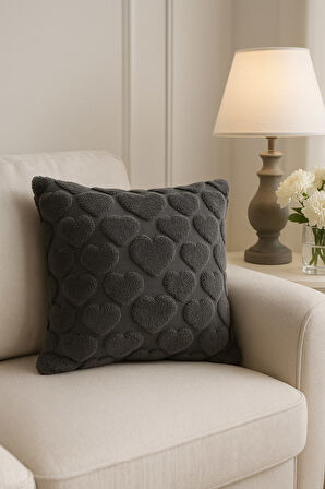1 Adet Füme Kalpli Pofuduk Kırılent Kılıfı 42x42 cm 