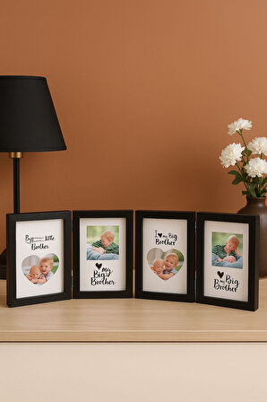 4'lü  Dekoratif Siyah Fotoğraf Çerçevesi 10*15 cm (1)