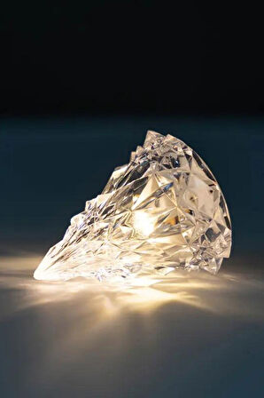 2'li Kristal  Görünümlü Çam Ağacı Led Işık