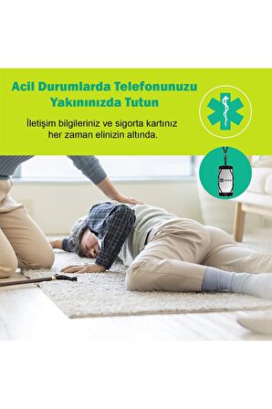 Tüm Telefonlara Uyumlu Siyah Askılı Telefon Kılıfı