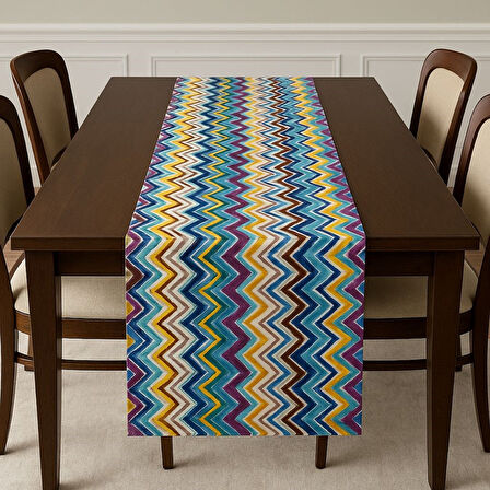 Renkli Duck Keten Runner 40*140 cm
