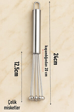 Lux Yeni Nesil Ayarlanabilir Paslanmaz Yumurta Pasta Çırpıcısı