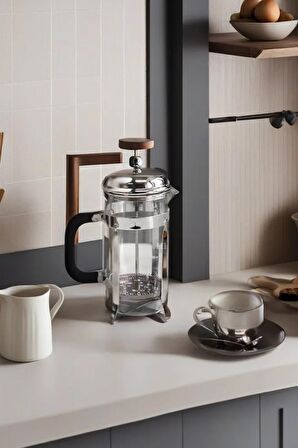 Lüx Gümüş Coffe French Press 350 ml 