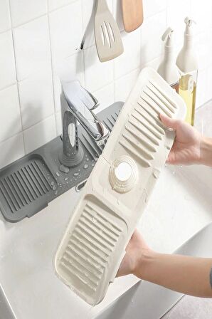 Gri Mutfak Banyo Lavabo Düzenleyici Organizer 