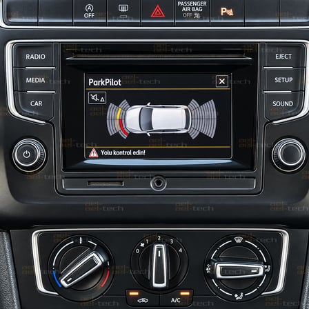 Volkswagen Polo Uyumlu 5 Inç Cam Ekran Koruyucu 2014-2017