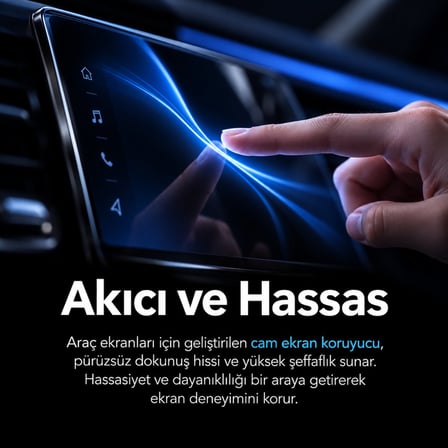 Volkswagen Polo Uyumlu 5 Inç Cam Ekran Koruyucu 2014-2017