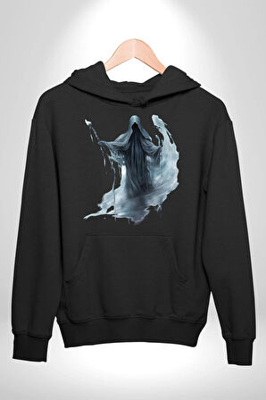 Ruh Emici Harry Potter  Kadın Erkek  Siyah Kapüşonlu Sweatshirt Hoodie