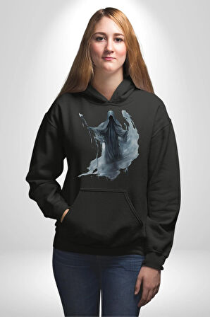 Ruh Emici Harry Potter  Kadın Erkek  Siyah Kapüşonlu Sweatshirt Hoodie