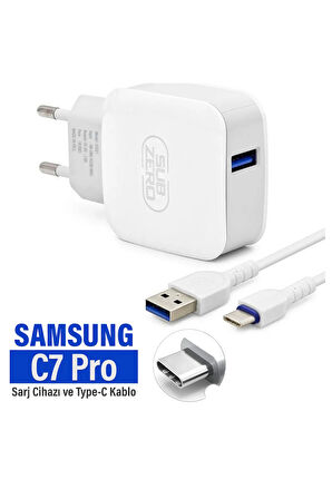 Samsung Galaxy C7 Pro (SM-C7010) Şarj Aleti ve Type-C Kablo