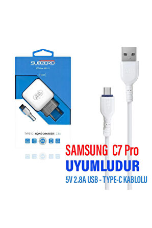 Samsung Galaxy C7 Pro (SM-C7010) Şarj Aleti ve Type-C Kablo
