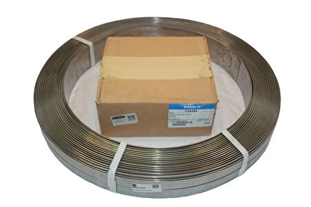 Band-It 316 Paslanmaz Çelik Çember 300m 19x0.6mm + 1000 Toka C83499 C34499 Denizcilik Montaj Seti