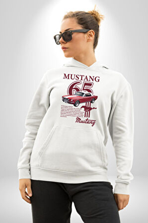 DeLorean DMC 12 Geleceğe Dönüş Kadın Erkek  Beyaz Kapüşonlu Sweatshirt Hoodie