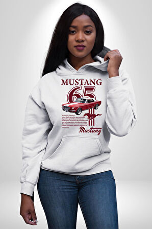 DeLorean DMC 12 Geleceğe Dönüş Kadın Erkek  Beyaz Kapüşonlu Sweatshirt Hoodie