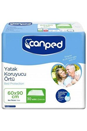 Canped Yatak Koruyucu Örtü 60x90 Cm 30 Adet