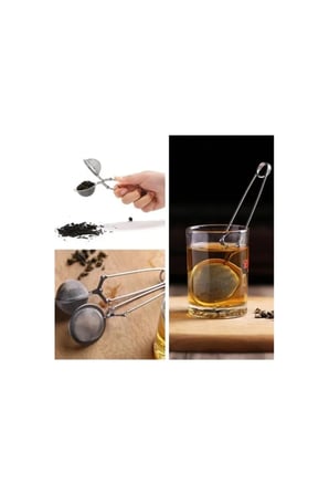 4 Adet Bitki Çayı Demleme Süzgeci – İnce Delikli Paslanmaz Çelik Süzgeç, Ergonomik Geniş Kulp, Herbal Tea Infuser