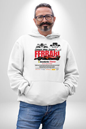 K pop Aşk Sembolü Kore Sembol Kadın Erkek  Beyaz Kapüşonlu Sweatshirt Hoodie
