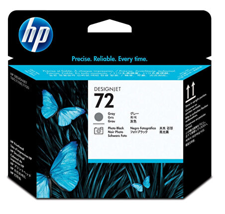 HP 72 Gray/Photo Black Baskı Kafası Orijinal Plotter Designjet Printhead (C9380A)