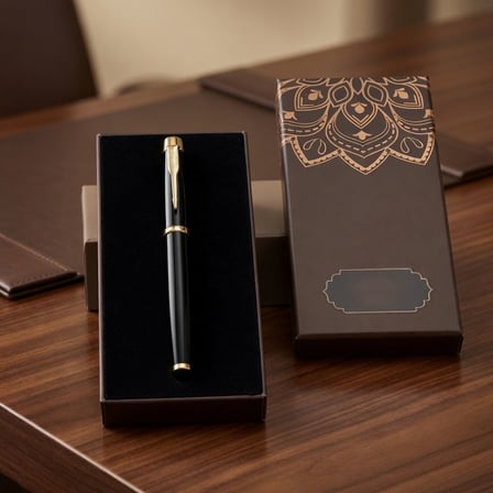 Özel Seri Sunum Kurumsal Yazı Aracı Siyah Roller Kalem