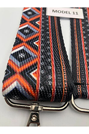 Ayarlanabilir Çanta Askısı Çanta Sapı Çanta Aksesuarı 4cm X 120cm Etnik Desen 1