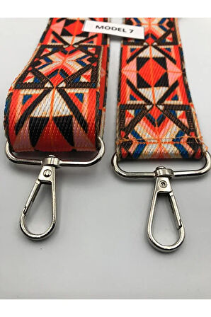 Ayarlanabilir Çanta Askısı Çanta Sapı Çanta Aksesuarı 4cm X 120cm Etnik Desen 1